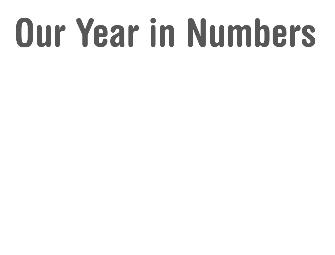 Nordoff Robbins Annual Review, Our Year in Numbers