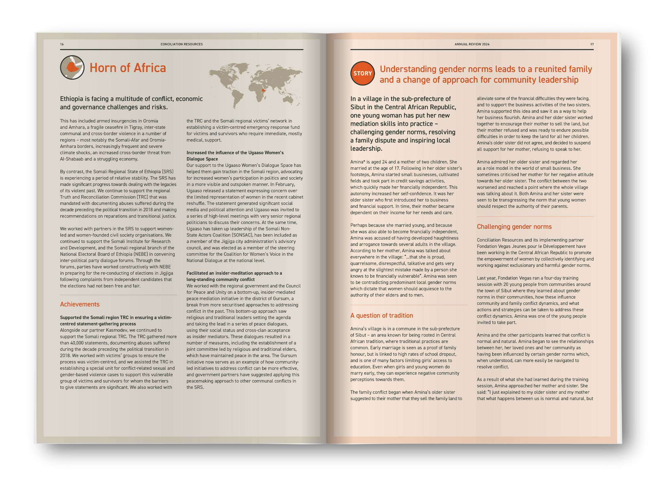 Conciliation Resources 30th Anniversary Annual Review