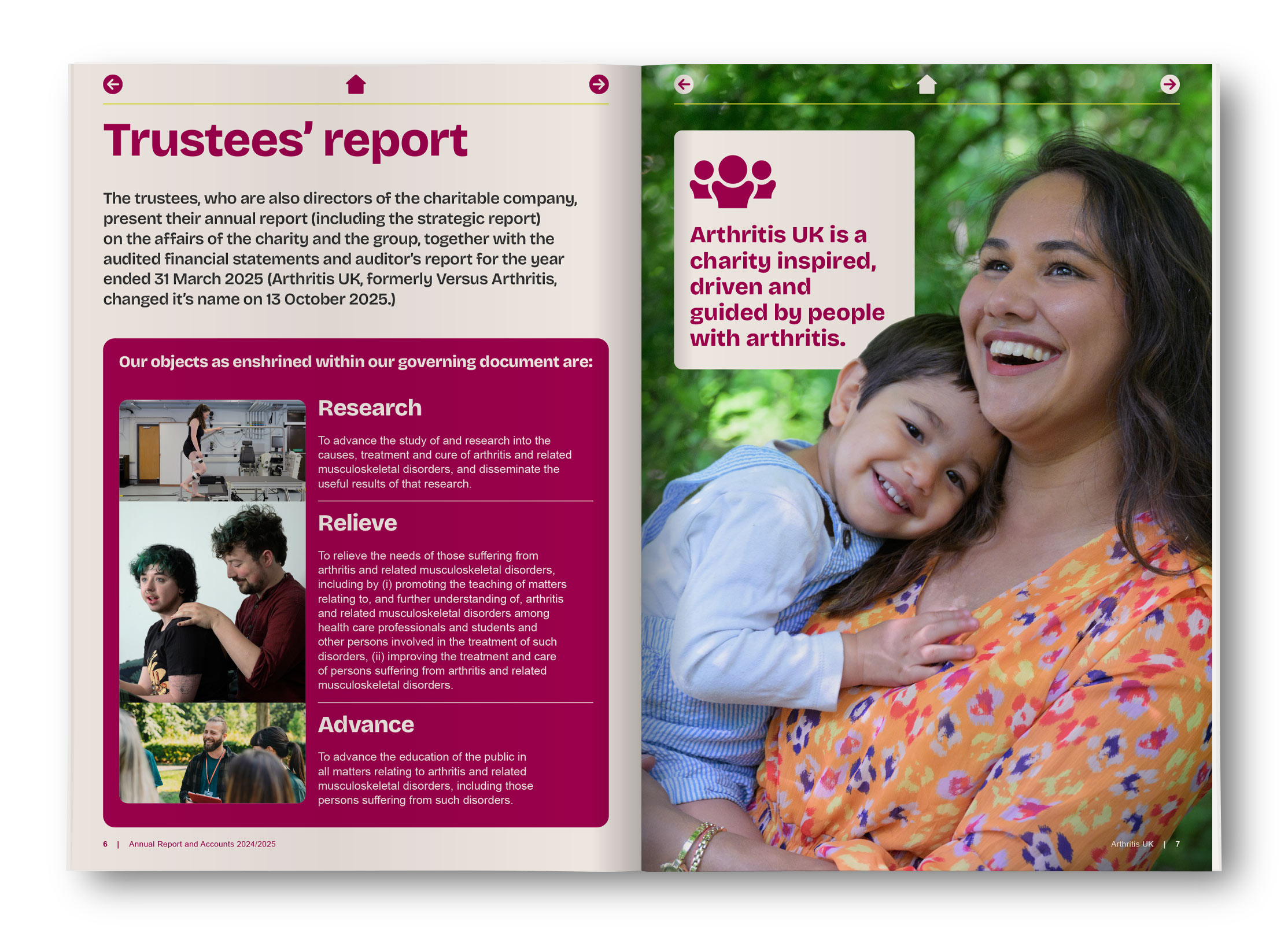 Arthritis UK Annual Report and Accounts 2024/2025