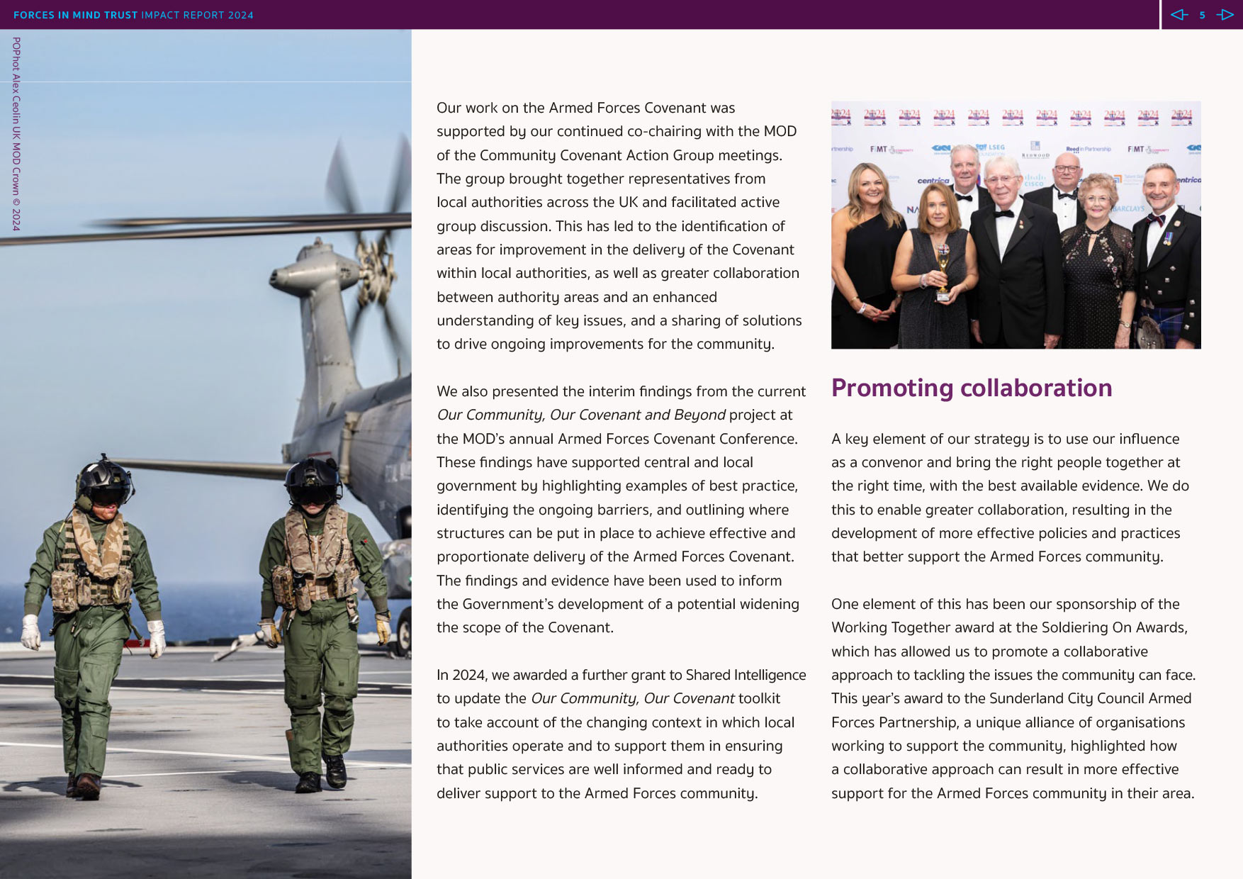 Forces in Mind Trust Impact Report 2024